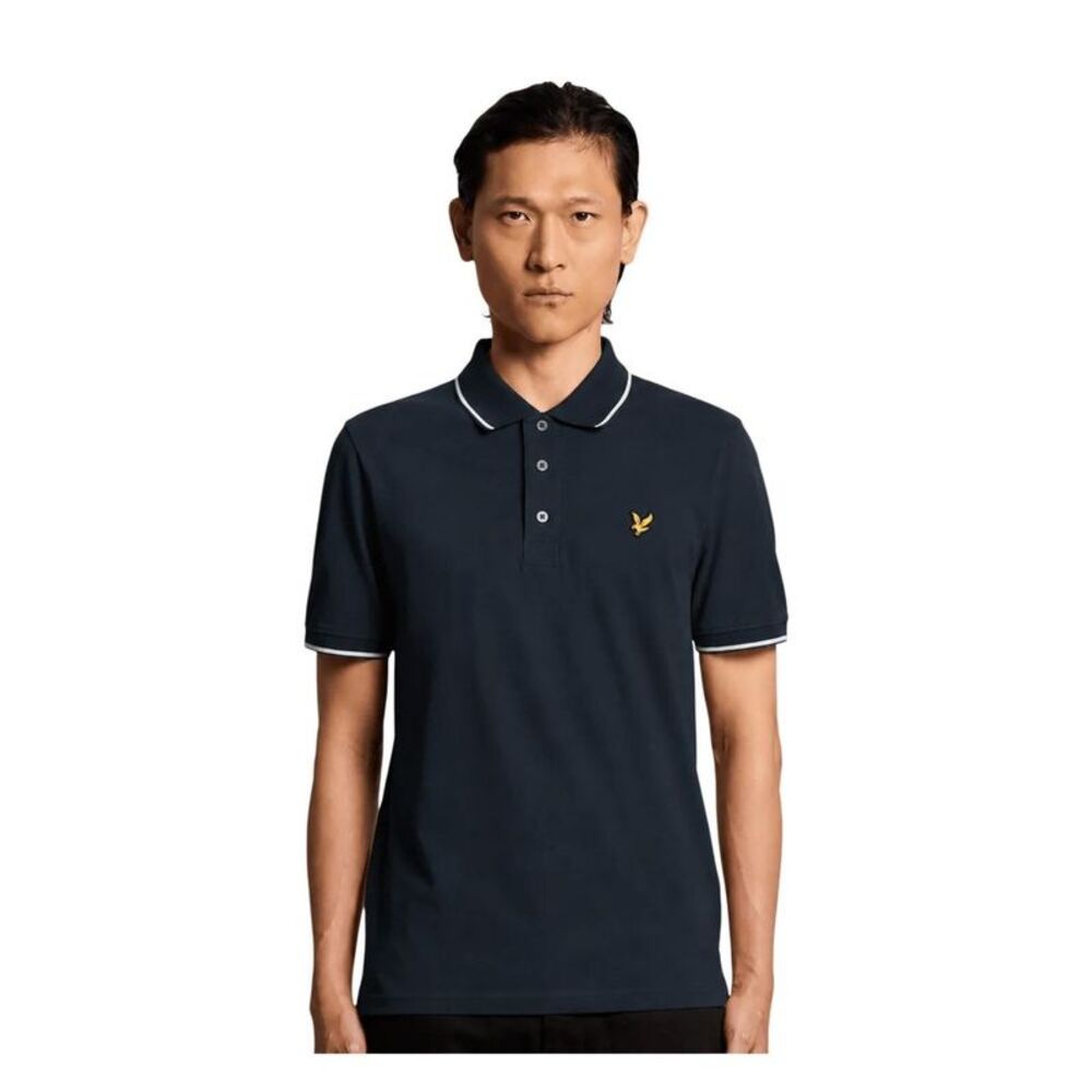 Lyle & Scott Blue Cotton Polo Men's Shirt